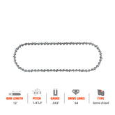Hipa Standard Chain 1/4 .043" 64 DL 12 Inch For Stihl HT70 HT75 HT100 HT130 MSA160C HT73 MSA160T Chainsaw # 71 PM3 64